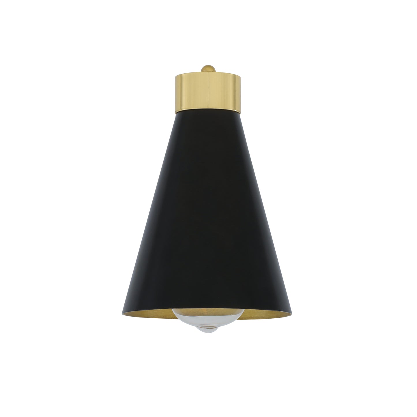 Preston Brass Wall Light with Adjustable Cone Shade