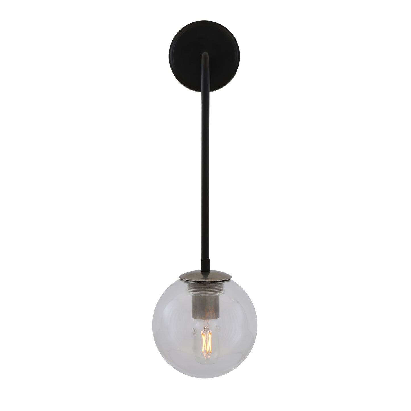 Newport Glass Globe Wall Light