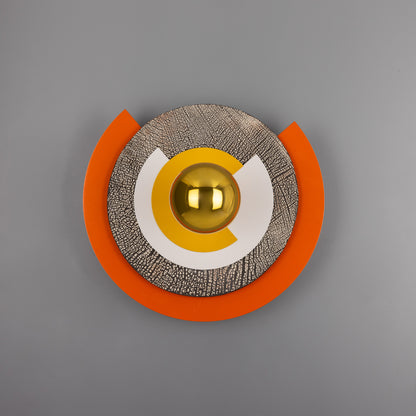 Mars Colourful Disc Wall Light