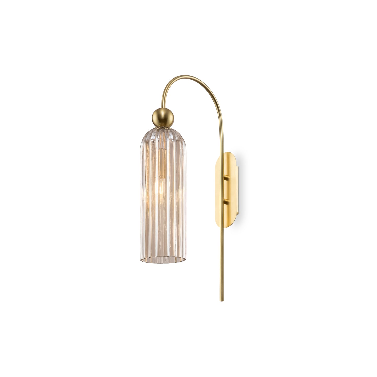 Antic Glass Curved Wall Light