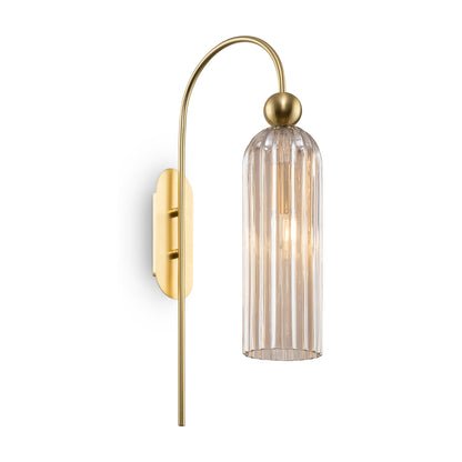 Antic Glass Curved Wall Light