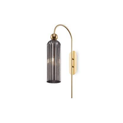 Antic Glass Curved Wall Light
