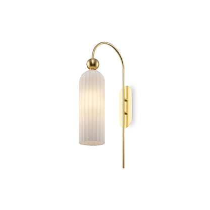 Antic Glass Curved Wall Light