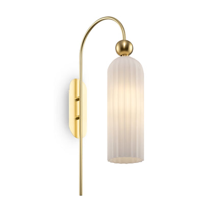 Antic Glass Curved Wall Light