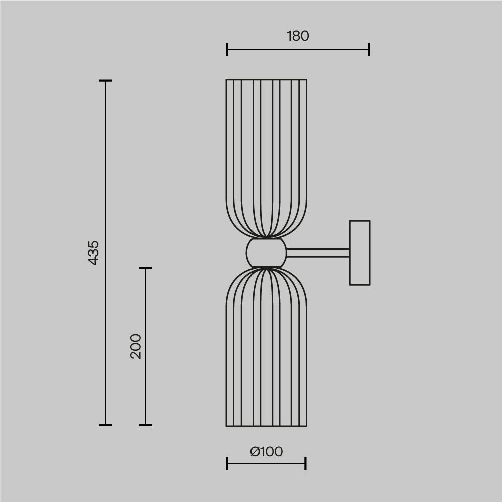 Antic Glass Wall Light