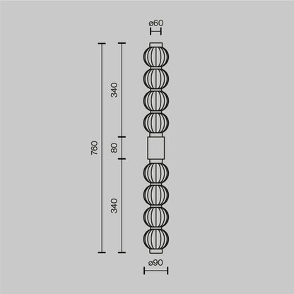 Amulet Glass Linear Wall Light