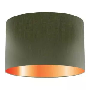 Moss Silk Drum Lampshade