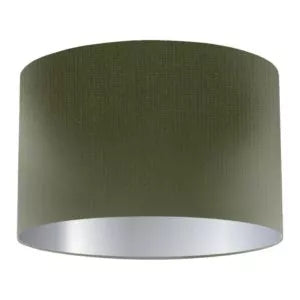 Moss Silk Drum Lampshade