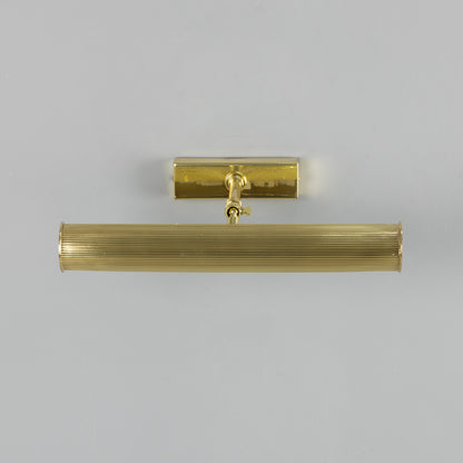 Cambridge Adjustable Reeded Brass Picture Light IP20