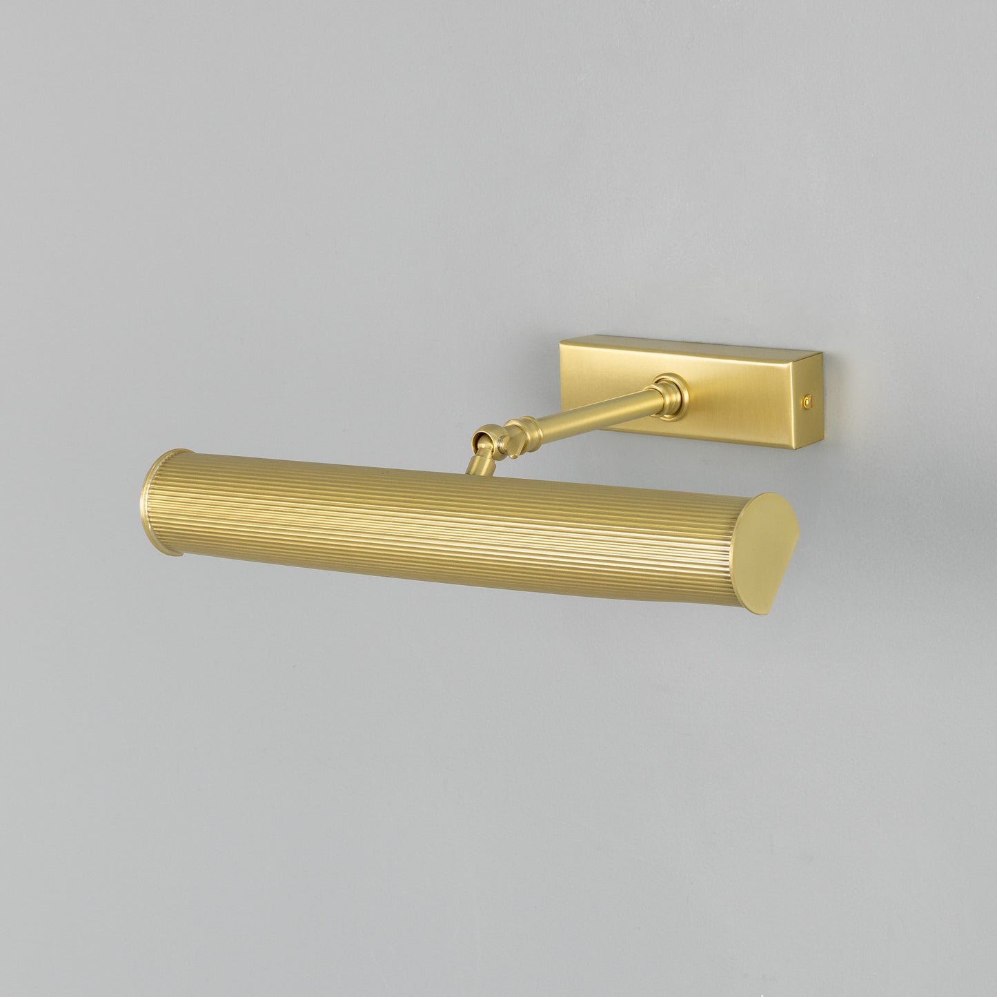 Cambridge Adjustable Reeded Brass Picture Light IP20