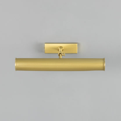 Cambridge Adjustable Reeded Brass Picture Light IP20