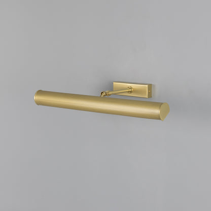 Cambridge Adjustable Reeded Brass Picture Light IP20