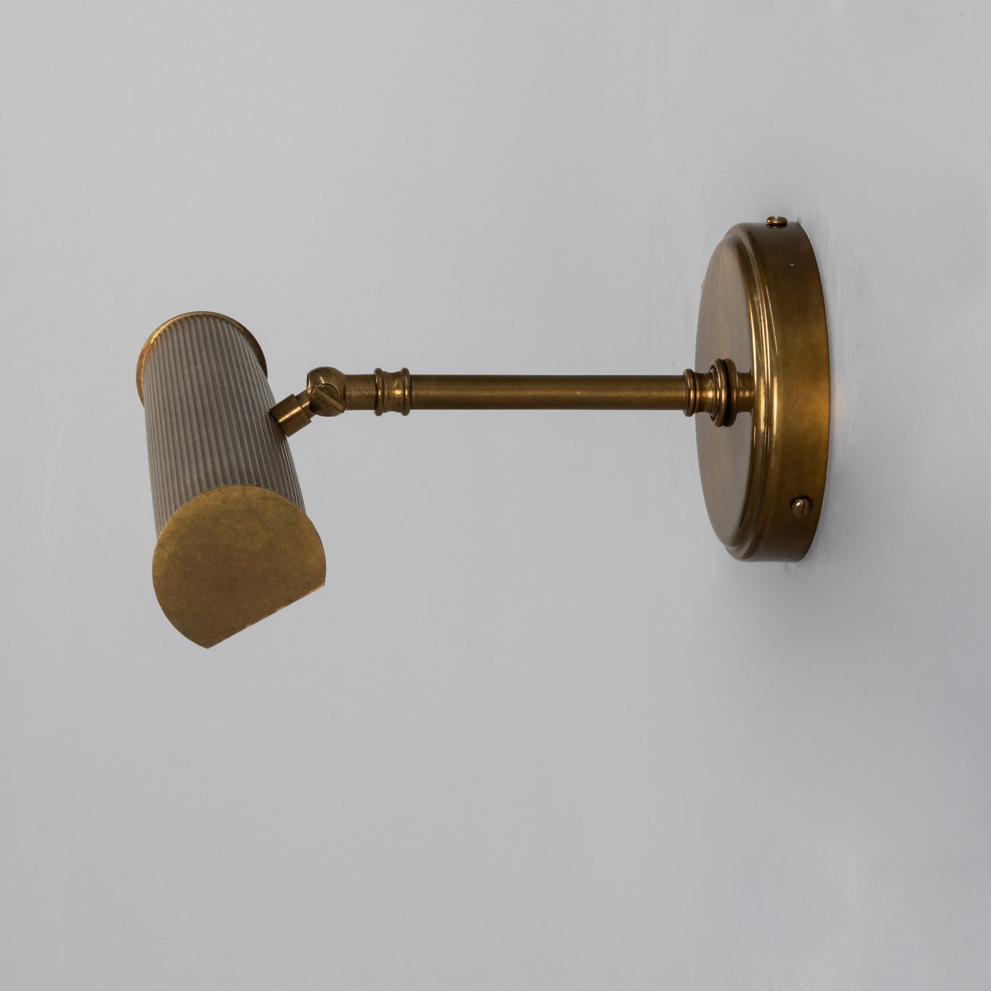 Bilbury Adjustable Reeded Brass Picture Light IP20