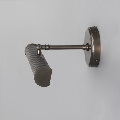 Bilbury Adjustable Reeded Brass Picture Light IP20