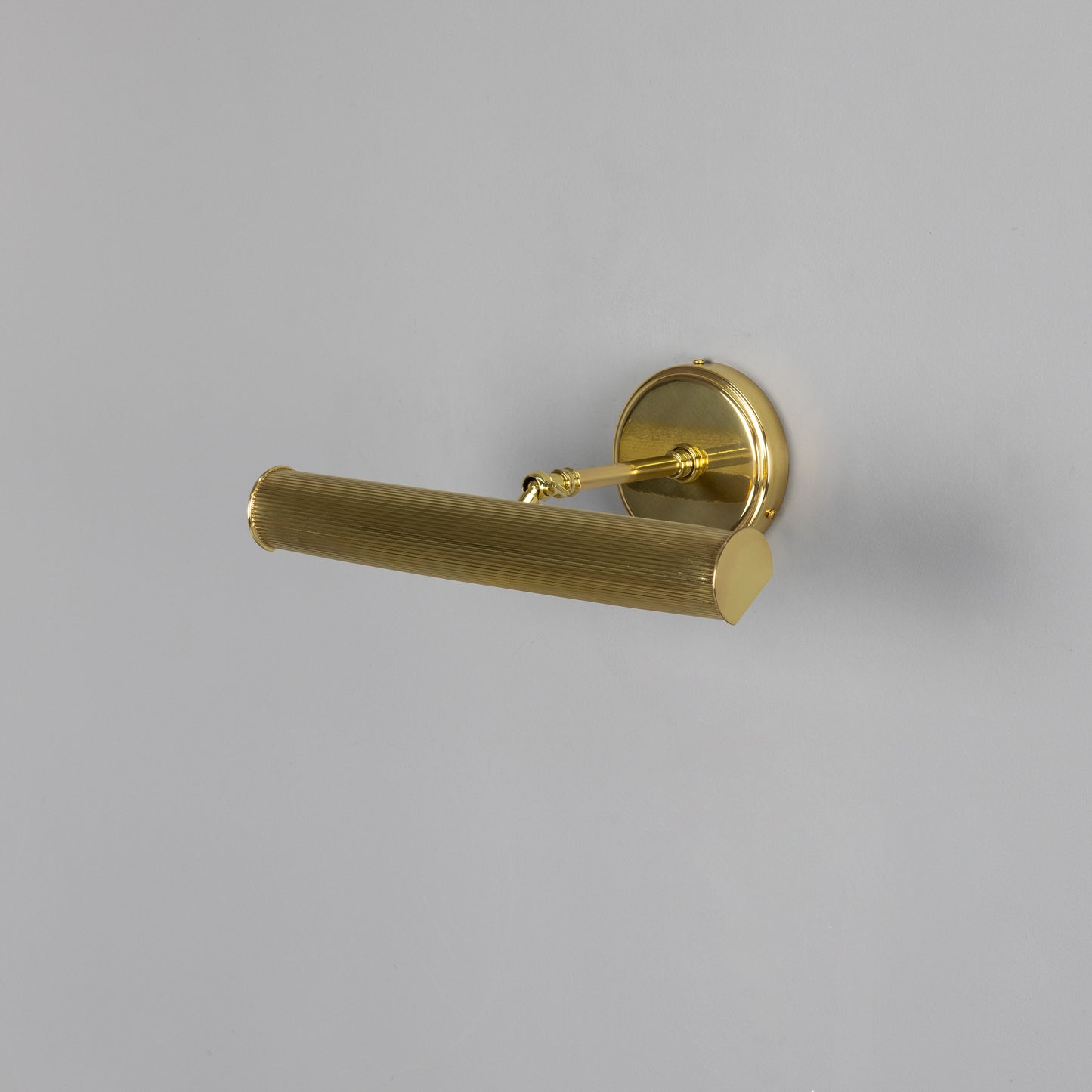 Bilbury Adjustable Reeded Brass Picture Light IP20