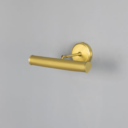 Bilbury Adjustable Reeded Brass Picture Light IP20