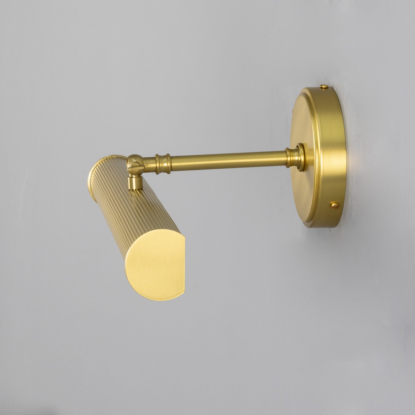 Bilbury Adjustable Reeded Brass Picture Light IP20
