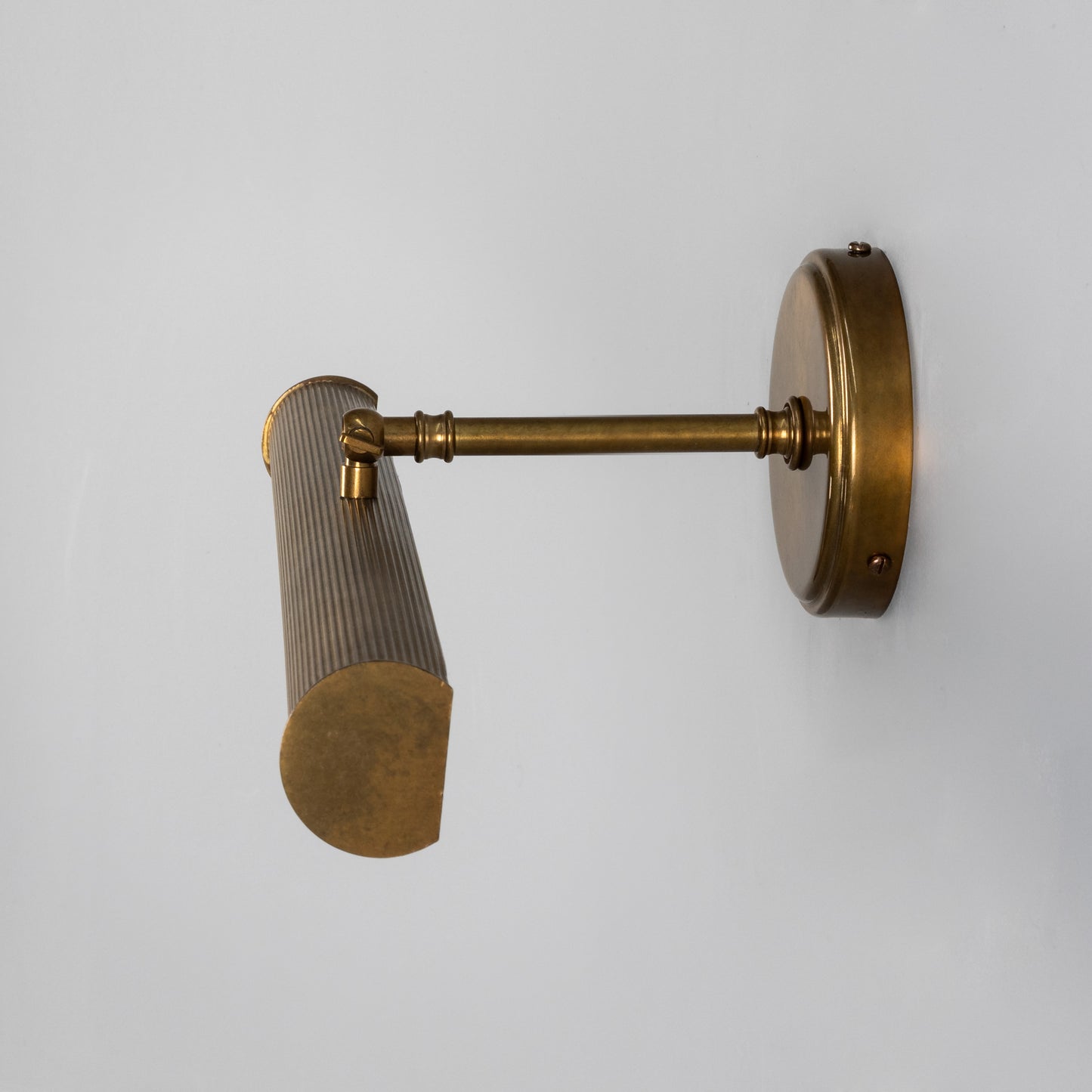 Bilbury Adjustable Reeded Brass Picture Light IP20