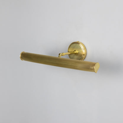 Bilbury Adjustable Reeded Brass Picture Light IP20