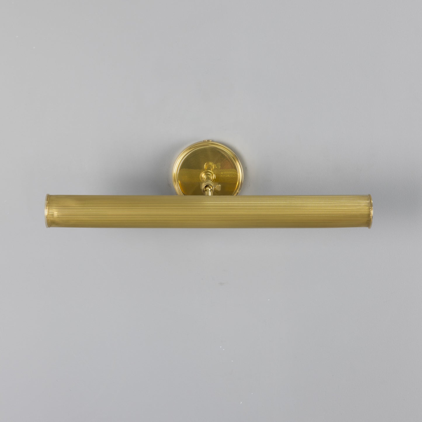 Bilbury Adjustable Reeded Brass Picture Light IP20