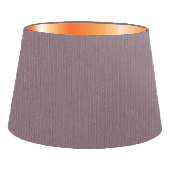 Mauve Grey Cotton French Drum Lampshade