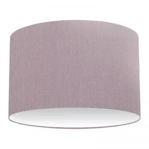 Mauve Cotton Drum Lampshade