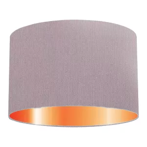 Mauve Cotton Drum Lampshade