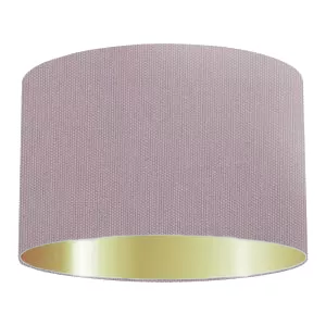 Mauve Cotton Drum Lampshade