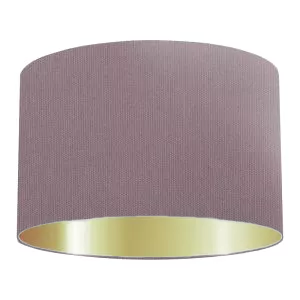Mauve Grey Cotton Drum Lampshade