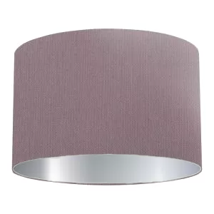 Mauve Grey Cotton Drum Lampshade