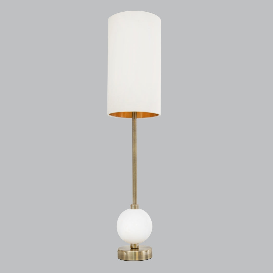 Mistral Antique Brass & Marble Table Lamp