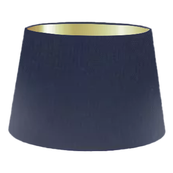 Navy Silk French Drum Lampshade