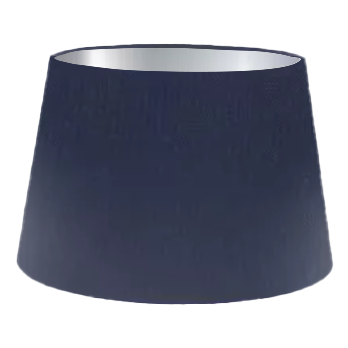 Navy Silk French Drum Lampshade