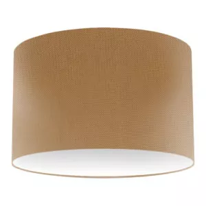 Ochre Silk Drum Lampshade