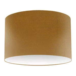 Old Gold Silk Drum Lampshade