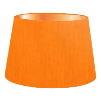 Orange Cotton French Drum Lampshade