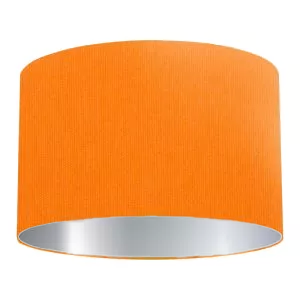 Orange Cotton Drum Lampshade