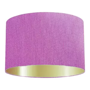 Orchid Cotton Drum Lampshade