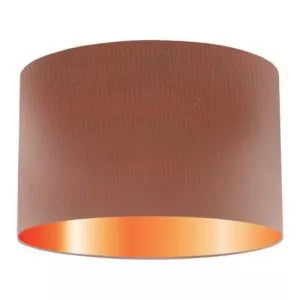 Paprika Silk Drum Lampshade