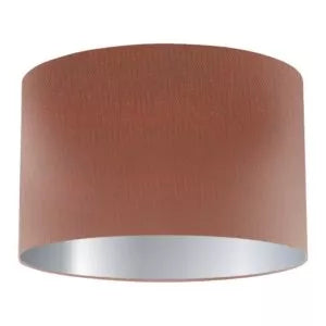 Paprika Silk Drum Lampshade