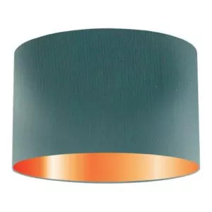 Peacock Silk Drum Lampshade