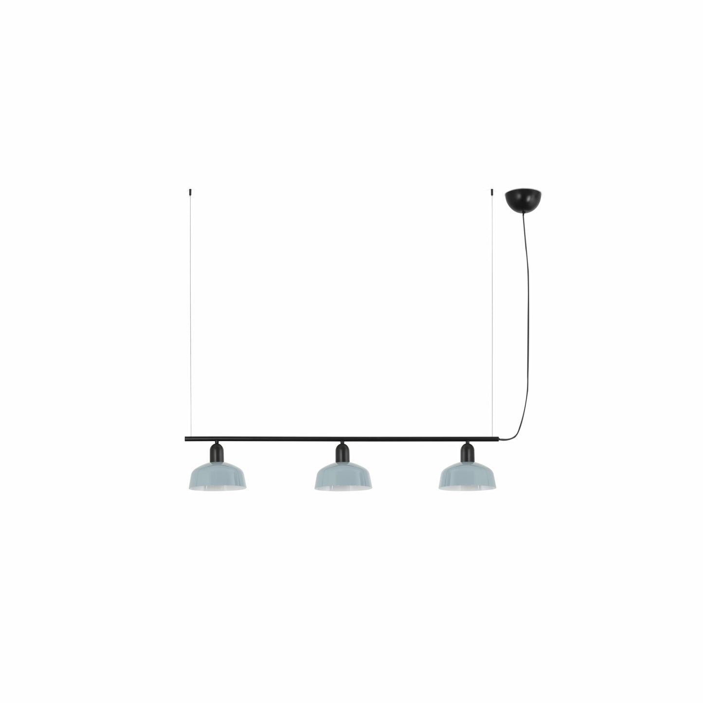 Faro Barcelona Tatawin small 3 light linear pendant in Blue