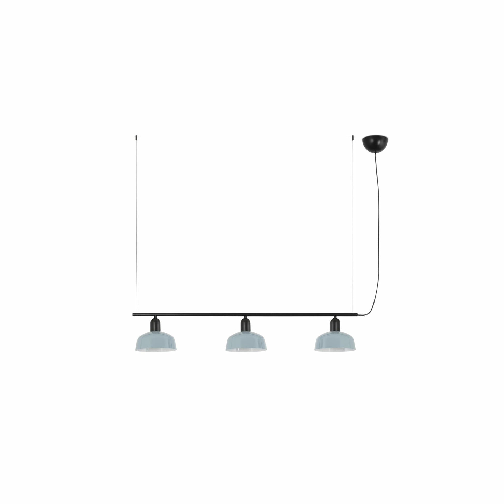 Faro Barcelona Tatawin small 3 light linear pendant in Blue