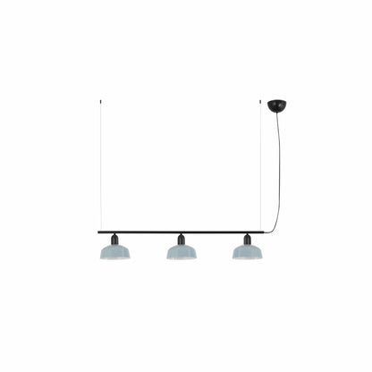 Faro Barcelona Tatawin small 3 light linear pendant in Blue
