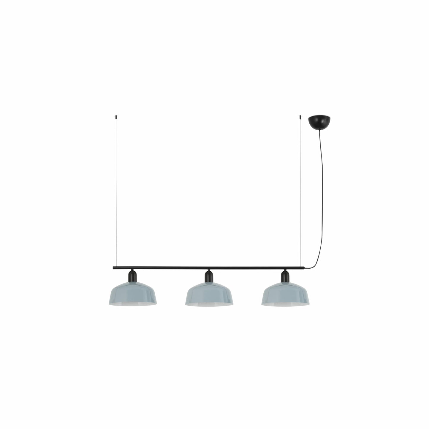 Faro Barcelona Tatawin medium 3 light linear pendant in Blue