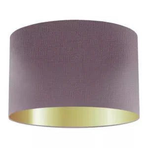 Prune Silk Drum Lampshade