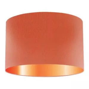 Pumpkin Silk Drum Lampshade