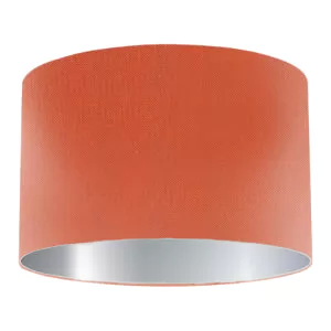 Pumpkin Silk Drum Lampshade