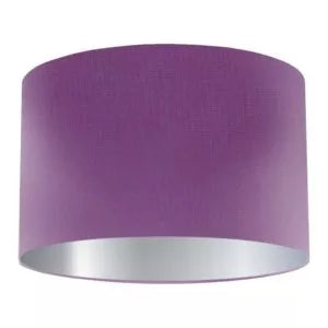 Purple Silk Drum Lampshade