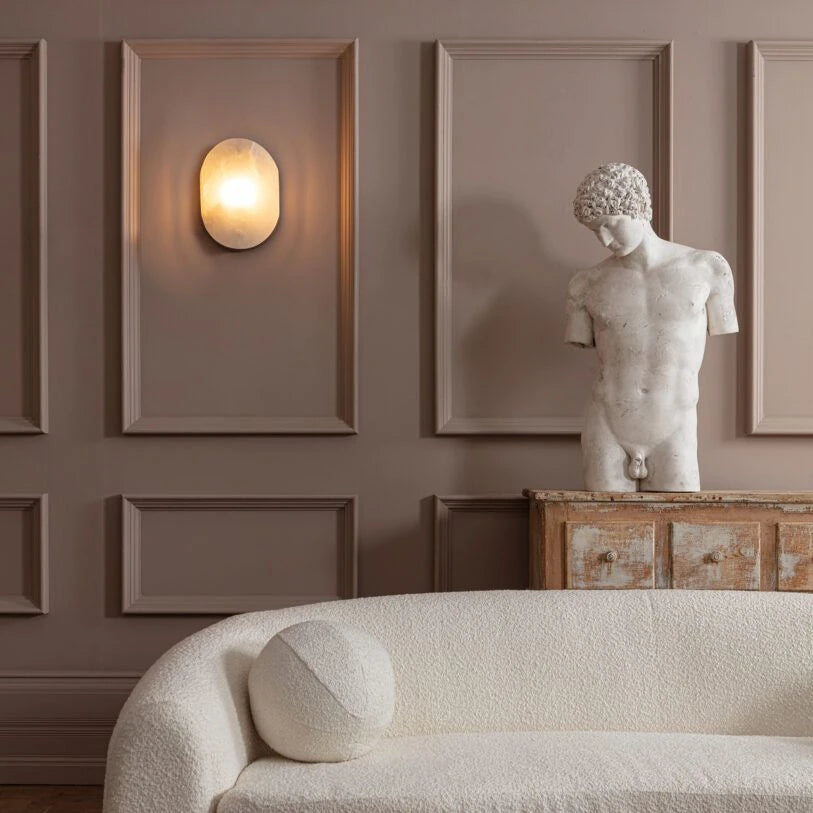 Mosman Curve Alabaster Wall Light